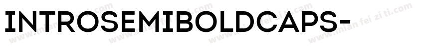IntroSemiBoldCaps字体转换
