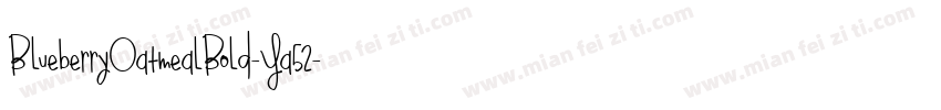 BlueberryOatmealBold-Ya52字体转换