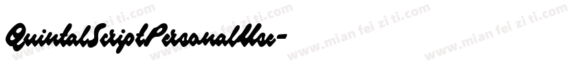 QuintalScriptPersonalUse字体转换