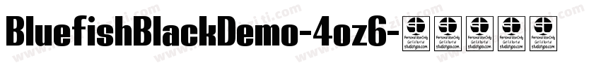 BluefishBlackDemo-4oz6字体转换