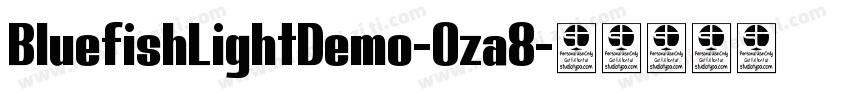 BluefishLightDemo-Oza8字体转换