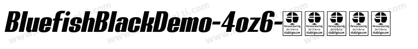 BluefishBlackDemo-4oz6字体转换