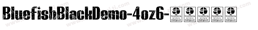 BluefishBlackDemo-4oz6字体转换