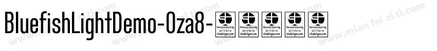 BluefishLightDemo-Oza8字体转换
