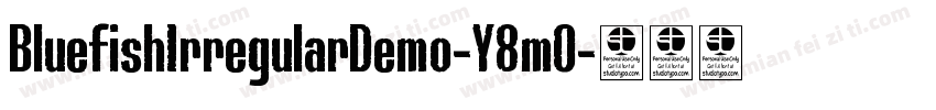 BluefishIrregularDemo-Y8mO字体转换