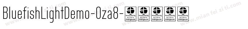BluefishLightDemo-Oza8字体转换