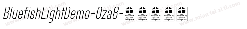 BluefishLightDemo-Oza8字体转换