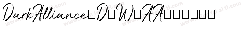 DarkAlliance3D-W3AA字体转换
