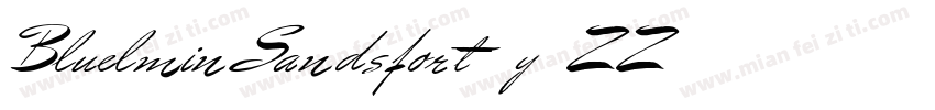 BluelminSandsfort-y2ZZ字体转换