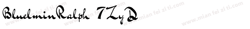 BluelminRalph-7ZyD字体转换