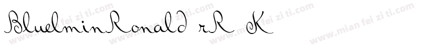 BluelminRonald-rR5K字体转换