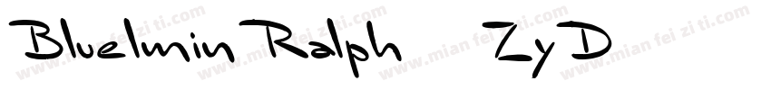 BluelminRalph-7ZyD字体转换
