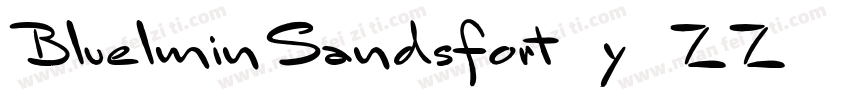 BluelminSandsfort-y2ZZ字体转换