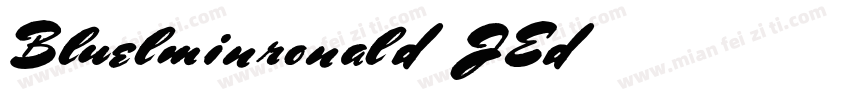 Bluelminronald-JEd7字体转换