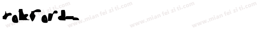 Rokford字体转换