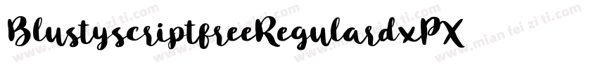 BlustyscriptfreeRegular-d9xPX字体转换