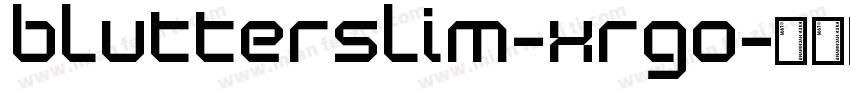 BlutterSlim-xRgO字体转换