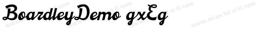 BoardleyDemo-gxEg1字体转换