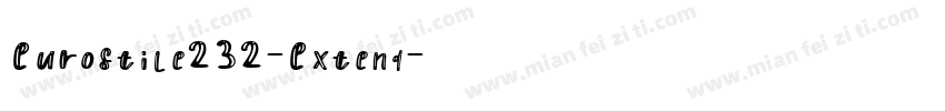 Eurostile232-Extend字体转换
