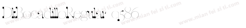 DkBocadilloRegular-q586字体转换