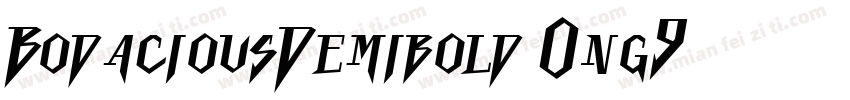 BodaciousDemibold-0ng9字体转换