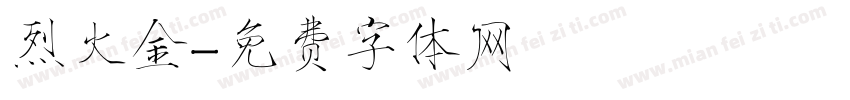 烈火金字体转换