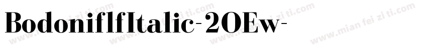 BodoniflfItalic-2OEw字体转换