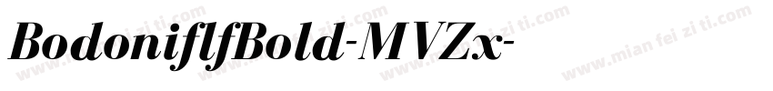BodoniflfBold-MVZx字体转换