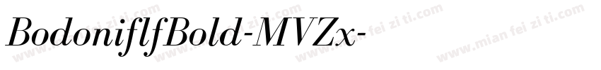 BodoniflfBold-MVZx字体转换