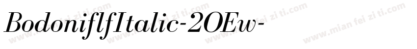 BodoniflfItalic-2OEw字体转换