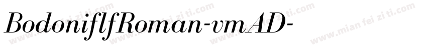 BodoniflfRoman-vmAD字体转换