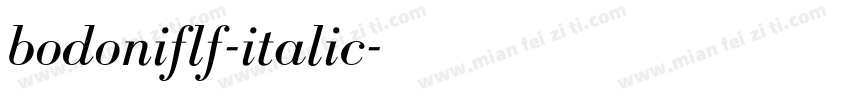 bodoniflf-italic字体转换