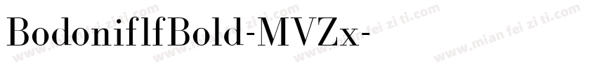 BodoniflfBold-MVZx字体转换