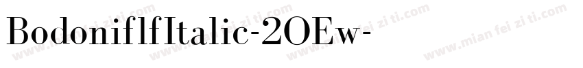 BodoniflfItalic-2OEw字体转换