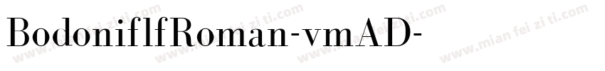 BodoniflfRoman-vmAD字体转换