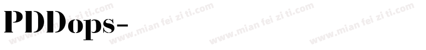 PDDops字体转换