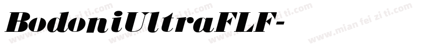 BodoniUltraFLF字体转换