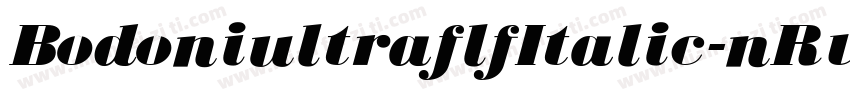 BodoniultraflfItalic-nRv0字体转换
