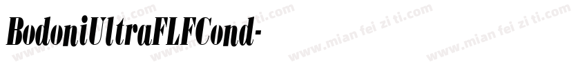 BodoniUltraFLFCond字体转换