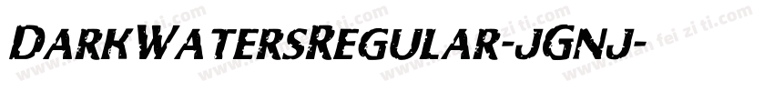 DarkWatersRegular-jGnj字体转换