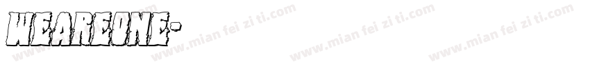 weareone字体转换