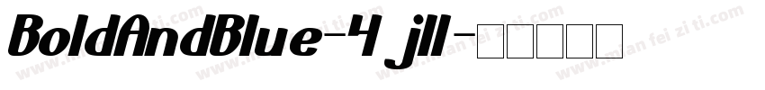 BoldAndBlue-4jll字体转换