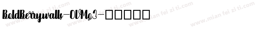 BoldBerrywalls-OVMq3字体转换