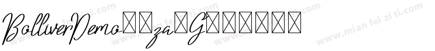 BolliverDemo-3za1G字体转换