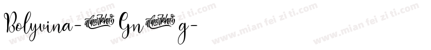 Bolyvina-1Gn6g字体转换