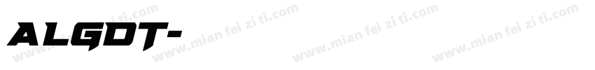 ALGDT字体转换
