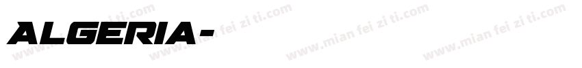 Algeria字体转换