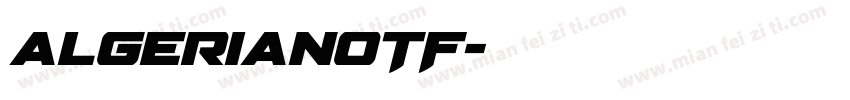 algerianOTF字体转换