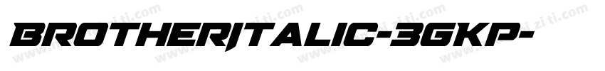 BrotherItalic-3gKp字体转换