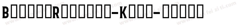 BonardRegular-Kjxo字体转换